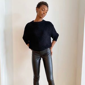 Aritzia Wilfred Essential Chenille Sweater Black M